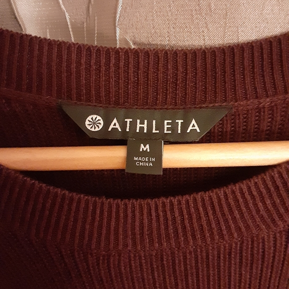 Athleta Maroon/Burgundy Long Sleeve Sweater - Picture 5 of 12